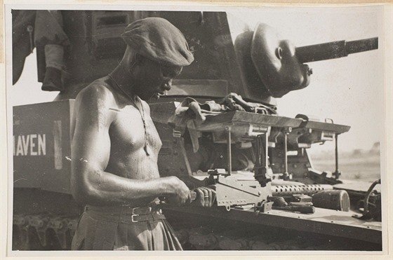 Afriané se v adách britské armády zapojili do boj v Barm. Snímek je z roku...