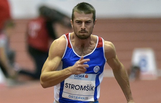 Sprinter Zdenk Stromík na etickému mítinku Czech Indoor Gala 2019.