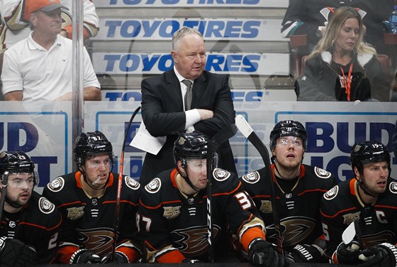 Randy Carlyle v roli trenéra Anaheim Ducks