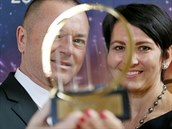 Manželé František Fabičovic a Radka Prokopová z břeclavské firmy Alca plast se... Manželé František Fabičovic a Radka Prokopová z břeclavské firmy Alca plast se...