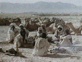 Karavana vyfocená v jiní ásti Afghánistánu