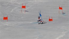 Alexis Pinturault v prvním kole obího slalomu na mistrovství svta v Aare.