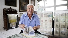Nejznámější český filatelista Ludvík Pytlíček na snímku ze srpna 2010 Nejznámější český filatelista Ludvík Pytlíček na snímku ze srpna 2010