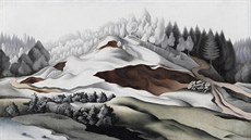 Jan Zrzavý: Krajina u Vadína / Lom (1923, olej na plátně, 57,5 x 73 cm) Jan Zrzavý: Krajina u Vadína / Lom (1923, olej na plátně, 57,5 x 73 cm)