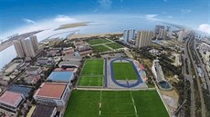 Areál fotbalové akademie v čínském městě Qinhuangdao, kde Erik Zavřel působí... Areál fotbalové akademie v čínském městě Qinhuangdao, kde Erik Zavřel působí...