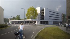 Plánovaná podoba parkovacího domu na kraji Havlíčkovy ulice v Kroměříži. Plánovaná podoba parkovacího domu na kraji Havlíčkovy ulice v Kroměříži.