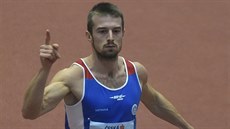 Vítěz závodu na 60 metrů Zdeněk Stromšík. Vítěz závodu na 60 metrů Zdeněk Stromšík.
