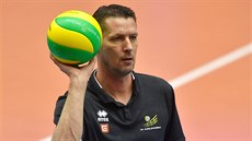 Jiří Novák, trenér volejbalistů Karlovarska. Jiří Novák, trenér volejbalistů Karlovarska.