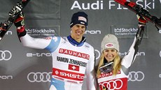 Švýcar Ramon Zenhäusern a Američanka Mikaela Shiffrinová ovládli paralelní... Švýcar Ramon Zenhäusern a Američanka Mikaela Shiffrinová ovládli paralelní...