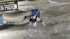 Kanadský akrobatický lyžař Mikaël Kingsbury na mistrovství světa v Park City Kanadský akrobatický lyžař Mikaël Kingsbury na mistrovství světa v Park City