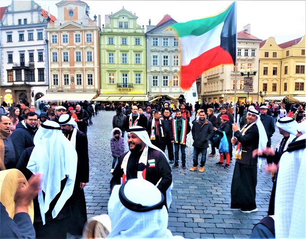 Na Staroměstském náměstí proběhla oslava kuvajtského státního svátku.