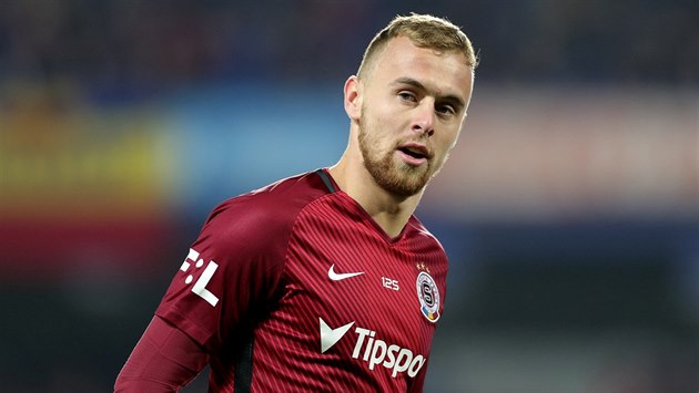 Martin Hašek mladší ze Sparty v utkání proti Baníku Ostrava Martin Hašek mladší ze Sparty v utkání proti Baníku Ostrava