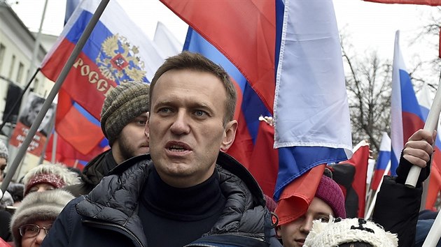 Opozin ldr Alexej Navalnyj (24. nora 2019)
