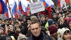 Ruský opoziční lídr Alexej Navalnyj na moskevské demonstraci (24. 2. 2019) Ruský opoziční lídr Alexej Navalnyj na moskevské demonstraci (24. 2. 2019)