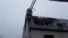 Zásah hasičů u požáru azylového domu v Dalově u Šternberka. (21. února 2019) Zásah hasičů u požáru azylového domu v Dalově u Šternberka. (21. února 2019)