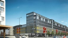 Studie, jak by v budoucna mohla vypadat část sparťanského stadionu na Letné. Studie, jak by v budoucna mohla vypadat část sparťanského stadionu na Letné.