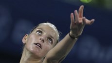 Karolína Plíšková v osmifinále turnaje v Dubaji. Karolína Plíšková v osmifinále turnaje v Dubaji.
