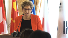 Ministryně průmyslu Marta Nováková. Ministryně průmyslu Marta Nováková.