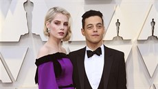 Lucy Boyntonová a Rami Malek na Oscarech (Los Angeles, 24. února 2019)