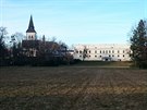 Karvinský zámek s kostelem Karvinský zámek s kostelem