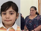 Pohřešovaná Valerie (vlevo) a její obviněná babička Soňa K. u soudu 4. 3. 2019 Pohřešovaná Valerie (vlevo) a její obviněná babička Soňa K. u soudu 4. 3. 2019