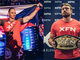 Vlevo je bval zpasnk MMA Petr Ondru, vpravo je souasn promotr XFN Petr...