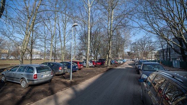Mlo parkovacch mst ve Fakultn nemocnici v Hradci Krlov nut idie parkovat mezi stromy na nbe Labe.