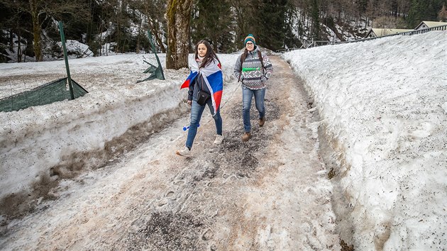 Fanouci na svtovm pohru ve pindlerov Mln.