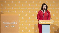 Jana Maláová na volebním sjezdu SSD (1. bezna 2019)