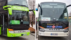 Autobusy společností Flixbus a Eurolines Autobusy společností Flixbus a Eurolines
