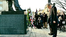 Andrej Babiš při své třídenní návštěvě Spojených států uctil i památku prvního... Andrej Babiš při své třídenní návštěvě Spojených států uctil i památku prvního...