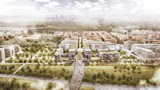 Vítězný návrh ateliéru Schindler Seko architekti, který vybrala porota. Na... Vítězný návrh ateliéru Schindler Seko architekti, který vybrala porota. Na...