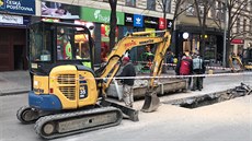 Hasiči vyjeli k úniku plynu na Václavském náměstí. (4.3.2019) Hasiči vyjeli k úniku plynu na Václavském náměstí. (4.3.2019)