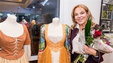 Dagmar Havlová na výstavě svých filmových a divadelních kostýmů (Dubí, 6.... Dagmar Havlová na výstavě svých filmových a divadelních kostýmů (Dubí, 6....