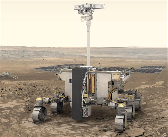 Rover Rosalind, který by se na povrch Marsu ml dostat spolu s misí ExoMars v...