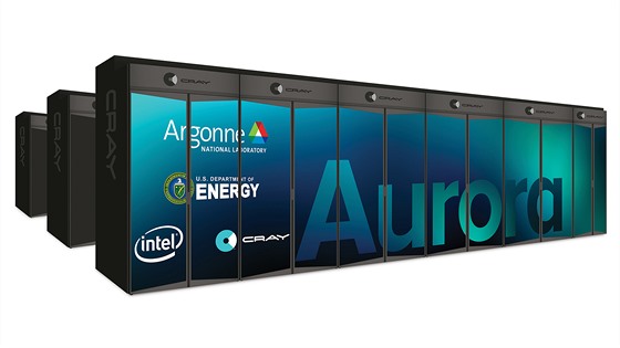 Superpoíta Aurora by ml mít výkon 1 exaflop/s (vizualizace)