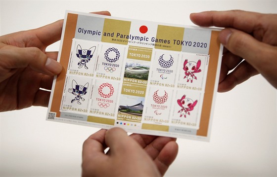 Arík známek s tematikou olympijských her v Tokiu 2020
