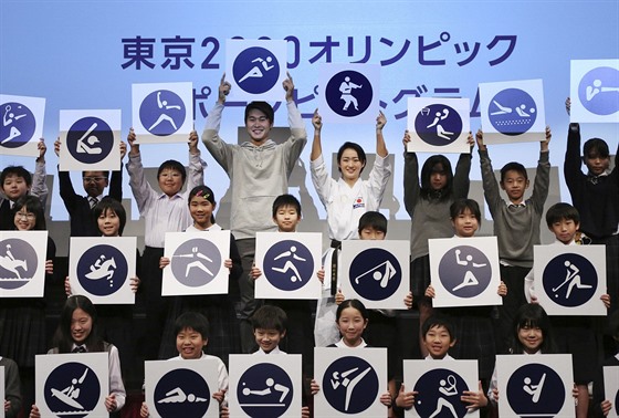 Piktogramy, které budou provázet olympijskými hrami v Tokiu 2020.