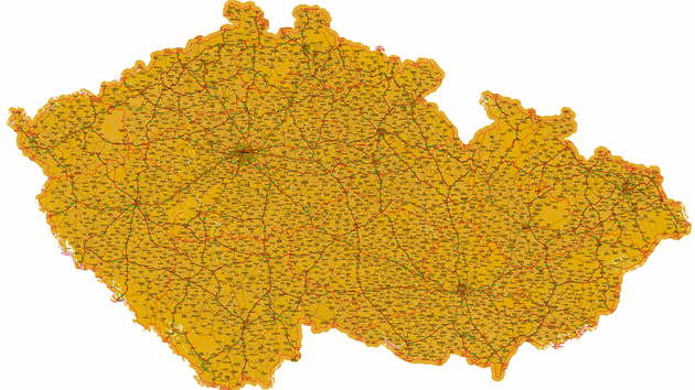 Mapa pokrytí signálem DVB-T2 na konci roku 2018. Mapa pokrytí signálem DVB-T2 na konci roku 2018.