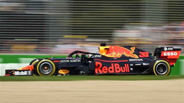 Max Verstappen v kvalifikaci na Velkou cenu Austrlie formule 1.
