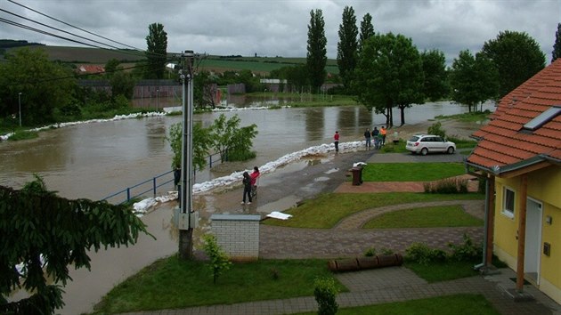 Rozvodnn eka Olava v Kunovicch v ervnu 2010.