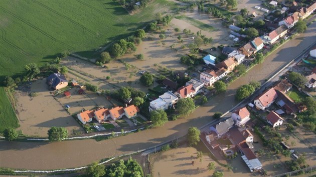 Rozvodnn eka Olava v Kunovicch v ervnu 2010.