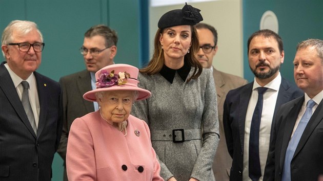 Krlovna Albta II. a vvodkyn Kate (Londn, 19. bezna 2019)