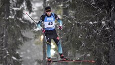 Francouzský biatlonista Martin Fourcade na trati vytrvalostního závodu na MS v...