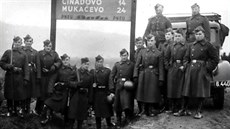 Vojáci československé armády, Podkarpatská Rus, březen 1939 Vojáci československé armády, Podkarpatská Rus, březen 1939