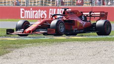 Sebastian Vettel v kvalifikaci na Velkou cenu Austrálie formule 1.