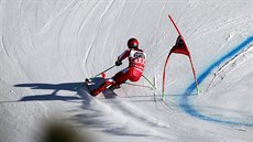 Marcel Hirscher v obím slalomu v Soldeu.