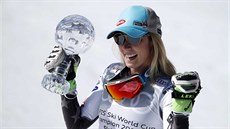 Mikaela Shiffrinová  po slalomu v Soldeu coby královna disciplíny v sezon...