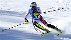 Manuel Feller ve slalomu v Soldeu.