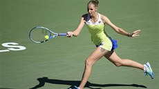 Karolína Plíšková v duelu s Belindou Bencicovou. Karolína Plíšková v duelu s Belindou Bencicovou.
